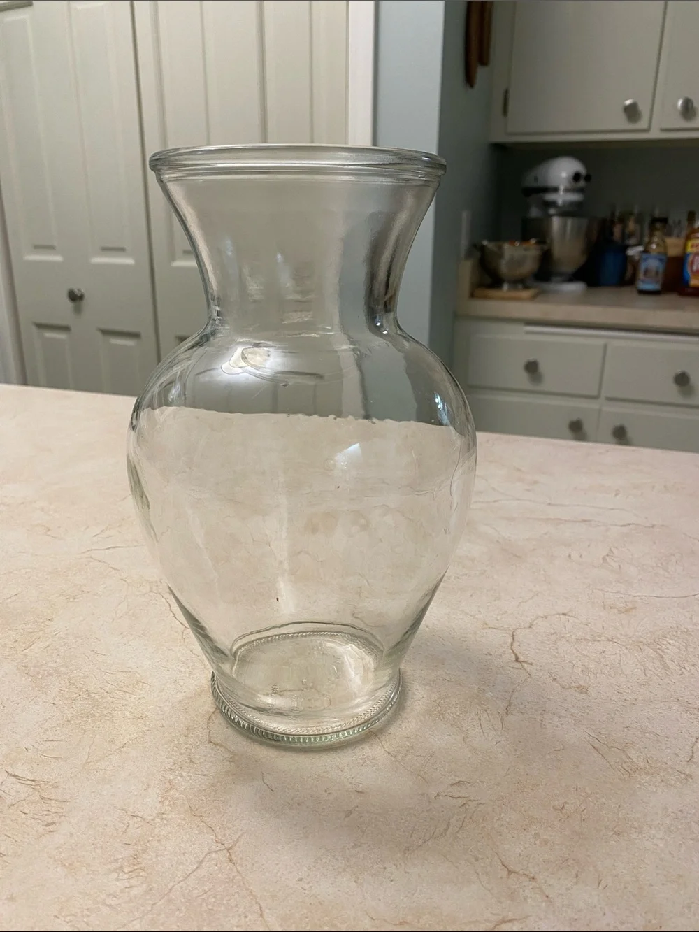 Classic Fluted Large Glass Vase
